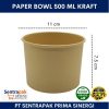 paper bowl 500 ml kraft